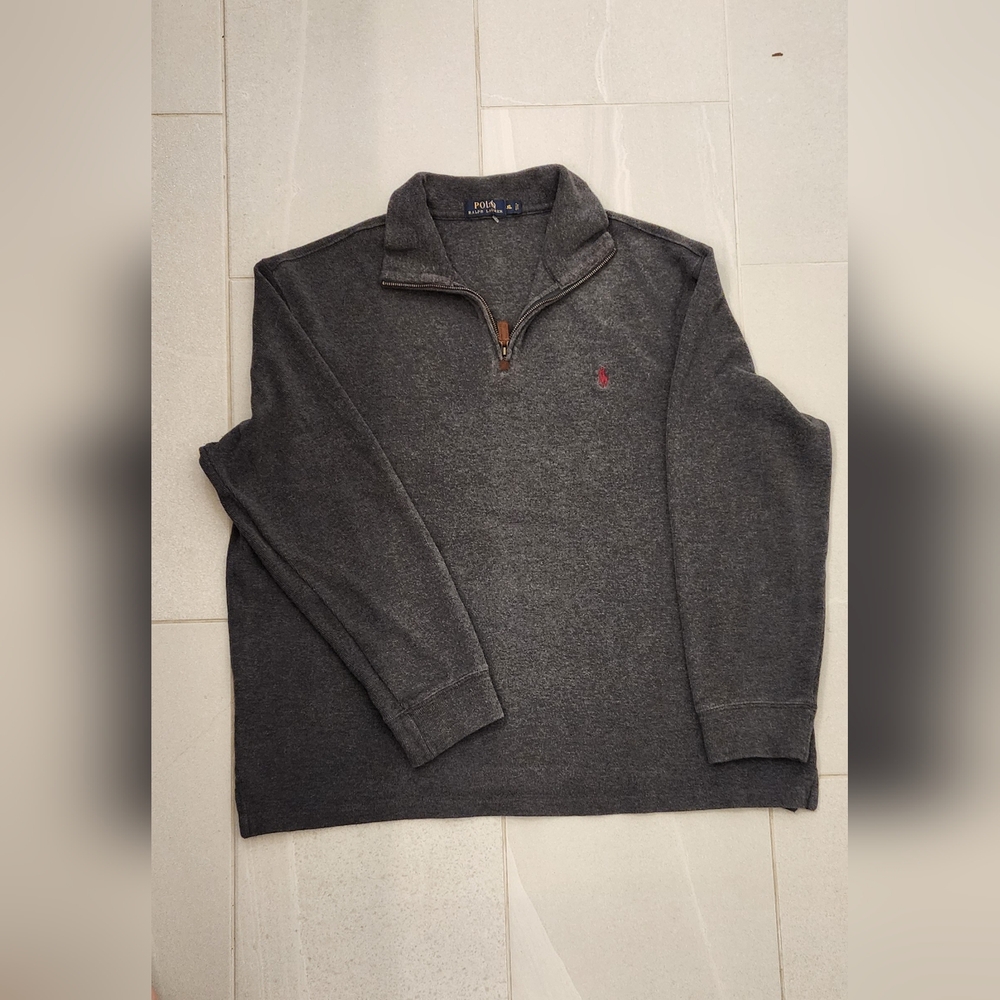 Gray Half-Zip Pullover - image 1